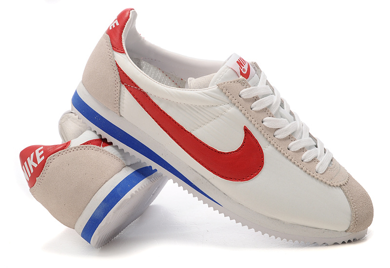 Nike cortez white red blue deals